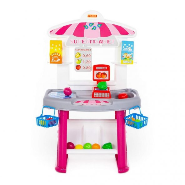 Polesie Süper Market Mini Set (kutuda) 58614 Çocuklar İçin Oyuncak Market Seti Alışveriş Oyunu