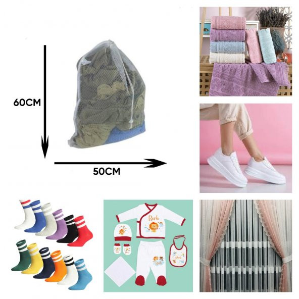 Çamaşır Yıkama Filesi  Çamaşır Torbası Çorap Yıkama Filesi 40-50