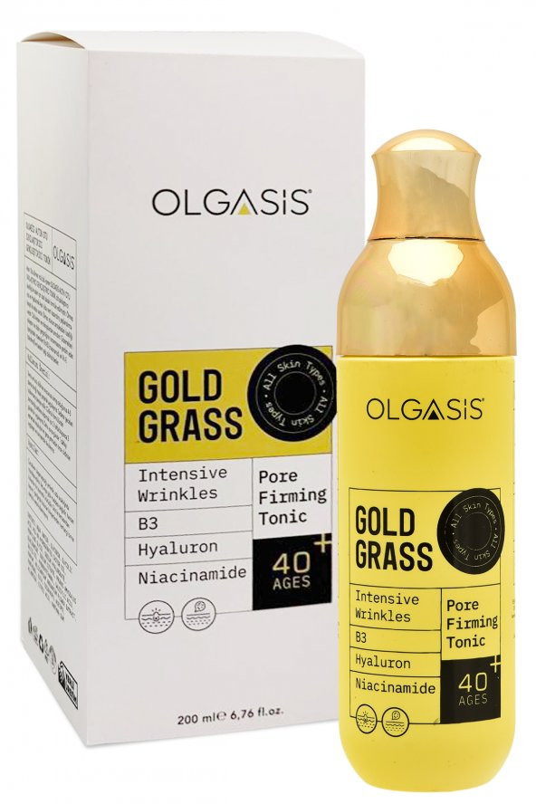 Gold Grass Tonic 40+ Altın Otu Sıkılaştırıcı Yaşlanma Karşıtı Gözenek Sıkılaştırıcı Tonik 200 Ml