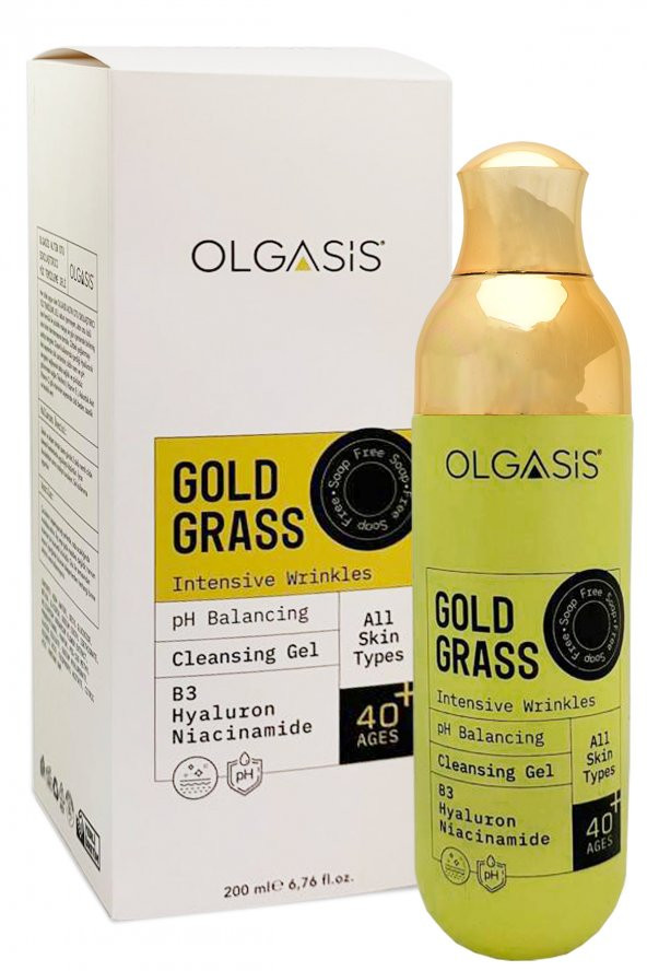 Gold Grass Cleansing Gel 40+ Altın Otu Yaşlanma Karşıtı Arındırıcı Yüz Yıkama Jeli 200 Ml