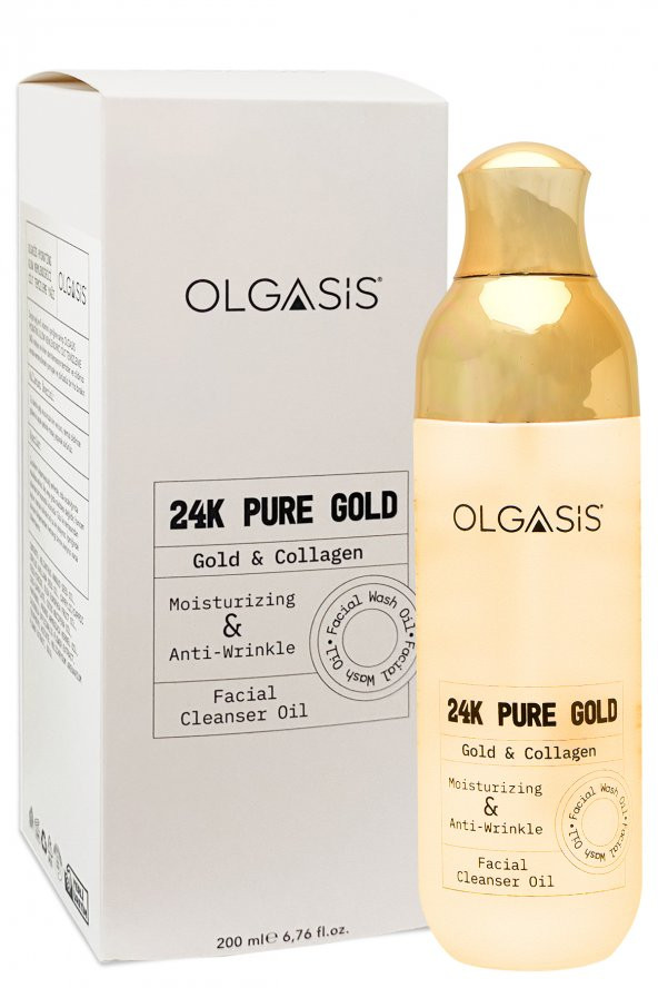 24K Pure Gold Hydrating Glow Nemlendirici Cleanser Cilt Ve Makyaj Temizleme Yağı 200 Ml Vitamin E