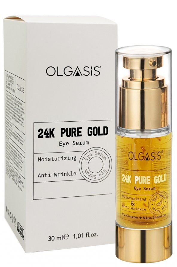 24K Gold Glow Collagen Eye Serum Morluk, Şişkinlik Ve Kırışıklık Altın Botox Kafeinli Göz Serum 30Ml