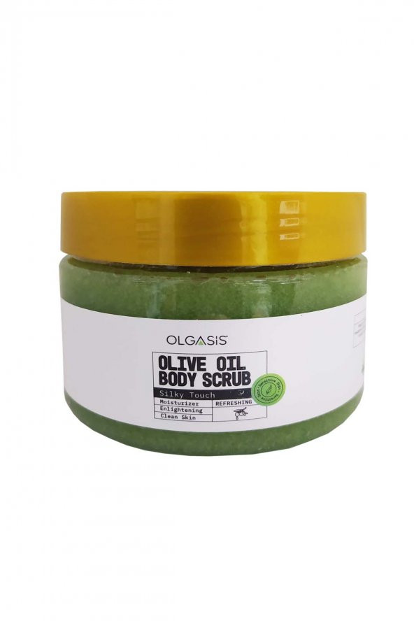 Olive Oil Body Scrub Sensitive Skin Natural Vücut Peelingi İnce Granül Arındırıcı 250 Ml