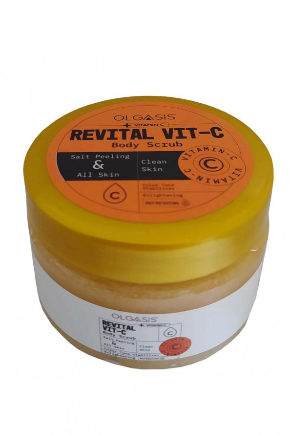 Revital Vitamin C Body Scrub Pürüzsüzleştirici Natural Vücut Peelingi İnce Granül Arındırıcı 250 Ml