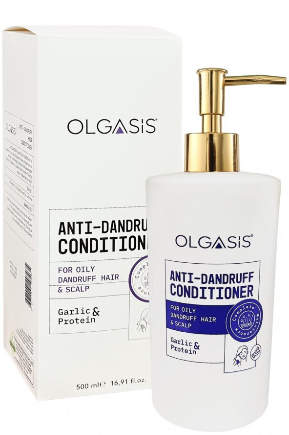 Anti Dandruff Conditioner Yağlı Ve Kepekli Saç Hair Scalp Saç Kremi Sarımsak & Protein Kokusuz 500Ml