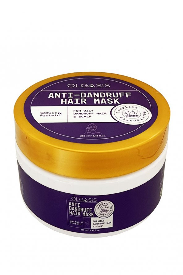 Anti Dandruff Hair Mask Yağlı Ve Kepekli Saç Hair Scalp Saç Maskesi Sarımsak & Protein Kokusuz 250Ml