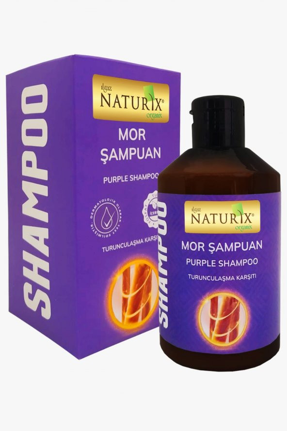 Purple / Silver Shampoo Turunculaşma Karşıtı Tuz Pareben Fosfat İçermeyen Mor Şampuan 250 Ml