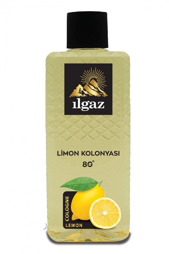 Elegance Series Limon Kolonyası 400 Ml 80 Derece Dökme Limon Kolonyası Siyah Kapaklı