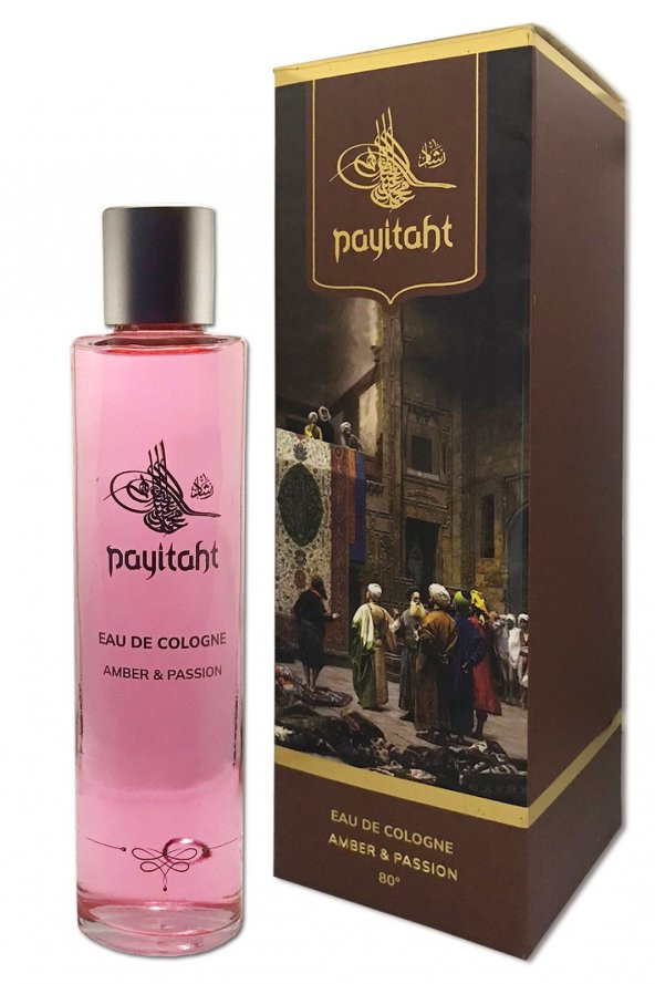 Osmanlı Koku Serisi Amber & Passion Eau De Cologne Cam Kalıcı Parfümlü Kolonya Cam Şişe 200 Ml