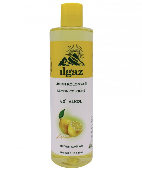 Klasik Limon Kolonyası 400 Ml 80 Derece Kolonya pet Limon Kolonyası