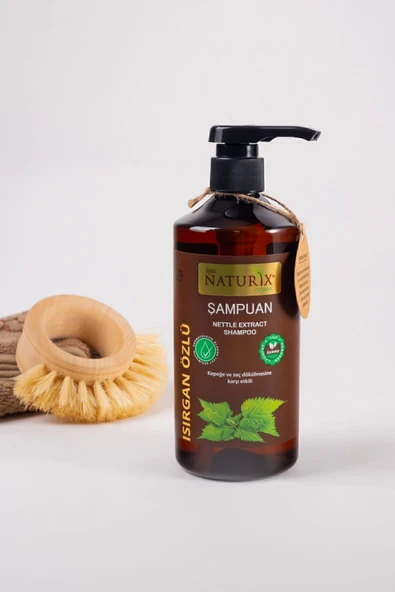 Naturix Kepeğe Karşı Tuzsuz Isırgan Otu Şampuanı  Paraben ve Fosfat İçermeyen Saç Bakımı (600 ml) - 2