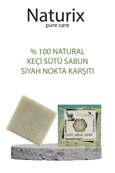 Naturix Keçi Sütü Sabunu 125 Gr - Akne Kurutucu, Siyah Nokta Karşıtı ve Peeling Etkili Doğal Sabun - 2