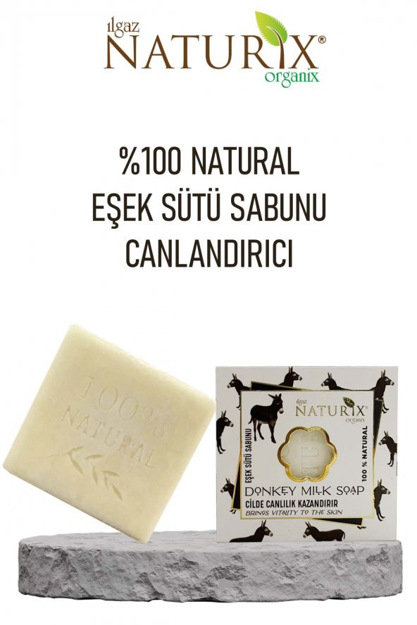 Natural Eşek Sütü Sabunu Canlandırıcı Akne Kurutucu Cilt Ve Saç Sabunu 100 Doğal Donkey Milk Soap