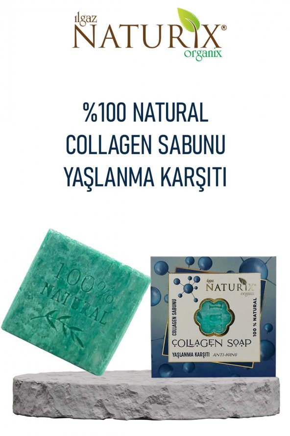 Natural Collagen Sabun Kırışıklık Önleyici Yaşlanma Karşıtı Canlandırıcı 100 Doğal Collagen Soap