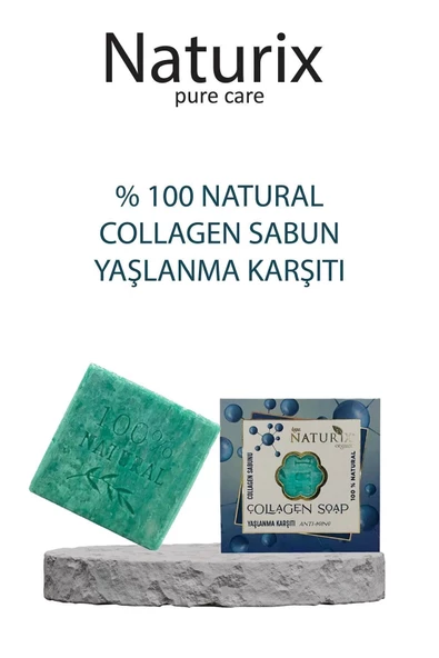 Naturix Kolejen Sabunu 125 Gr - Kırışıklık Önleyici, Yaşlanma Karşıtı ve Canlandırıcı