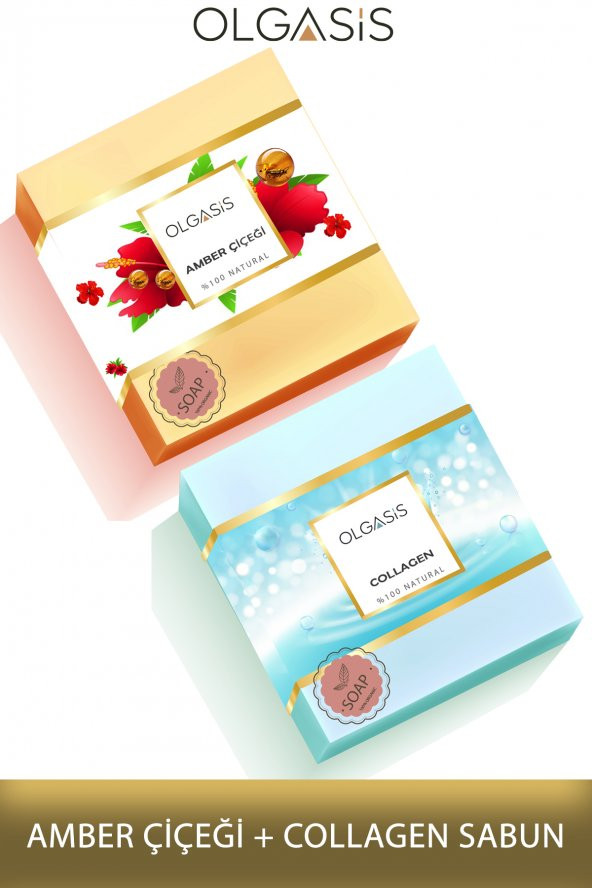 Amber Çiçeği Doğal Hücre Yenileyici Cilt Sabunu + Collagen Sabunu Kırışıklık Önleyici Canlandırıcı - 1