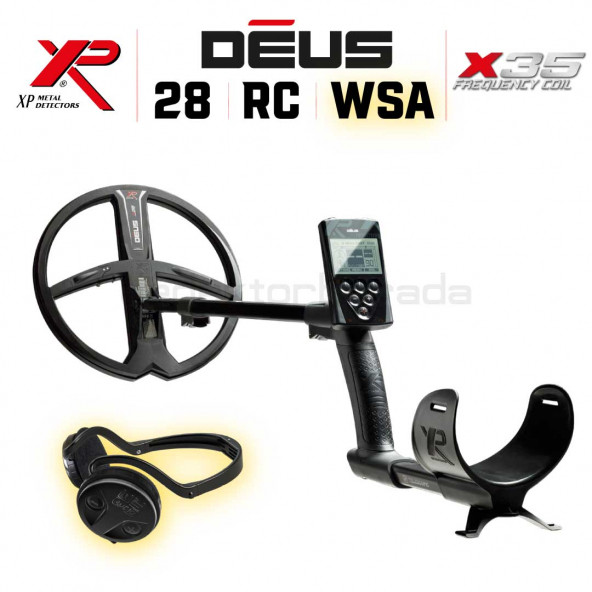 XP Dedektör DEUS - 28cm X35 Başlık, Ana Kontrol Ünitesi (RC), WSAUDIO Kulaklık - FULL PAKET