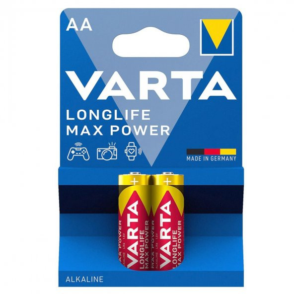 Varta 4706 Longlife Max Power Alkalin AA Kalem Pil 2li Paket