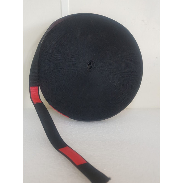 Jakarlı Dar Dokuma Polyester Şerit İp 50Mt