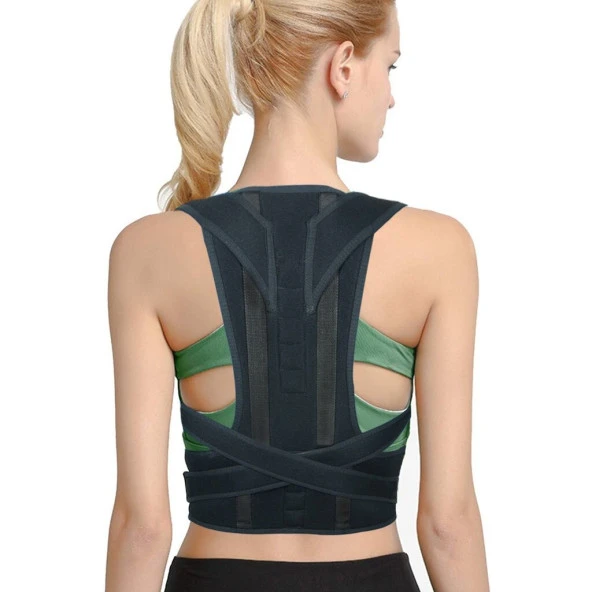 Unisex Dik Duruş Sırt Omuz Kamburluk Korsesi - 2