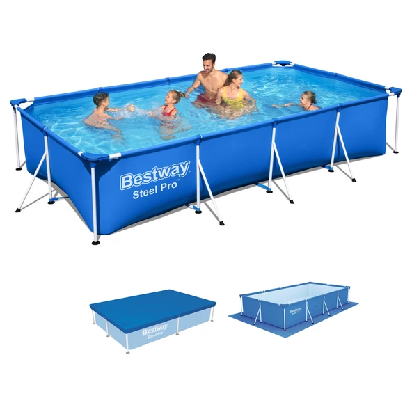 BESTWAY DİKDÖRTGEN PREFABRİK HAVUZ SET BW451 56405 ( 400 cm x 201 cm )