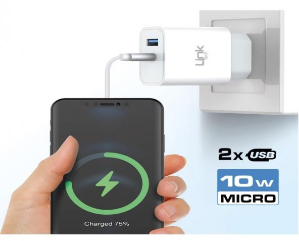 Linktech C203 Safe Micro USB 10W Dual Hızlı Şarj Aleti - 2