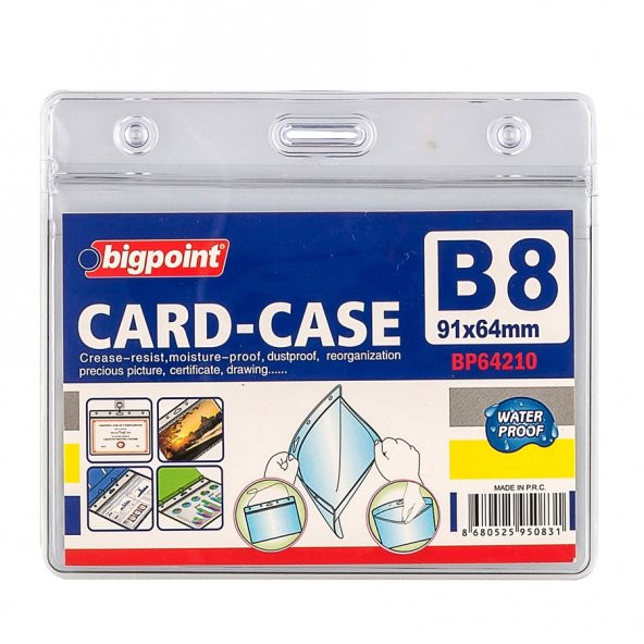 Bigpoint Kilitli Kart Poşeti Yatay B8 (91x64mm) 10'lu Poşet