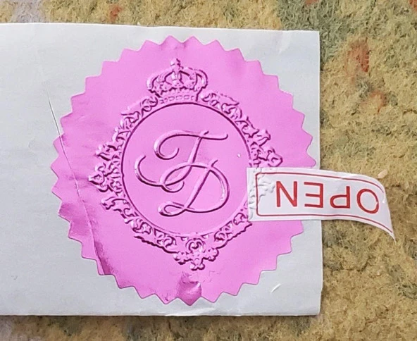 Alüminyum Kendinden Yapışkanlı Etiket Pembe Renk 50 adet 50mm Çap - Resim 11