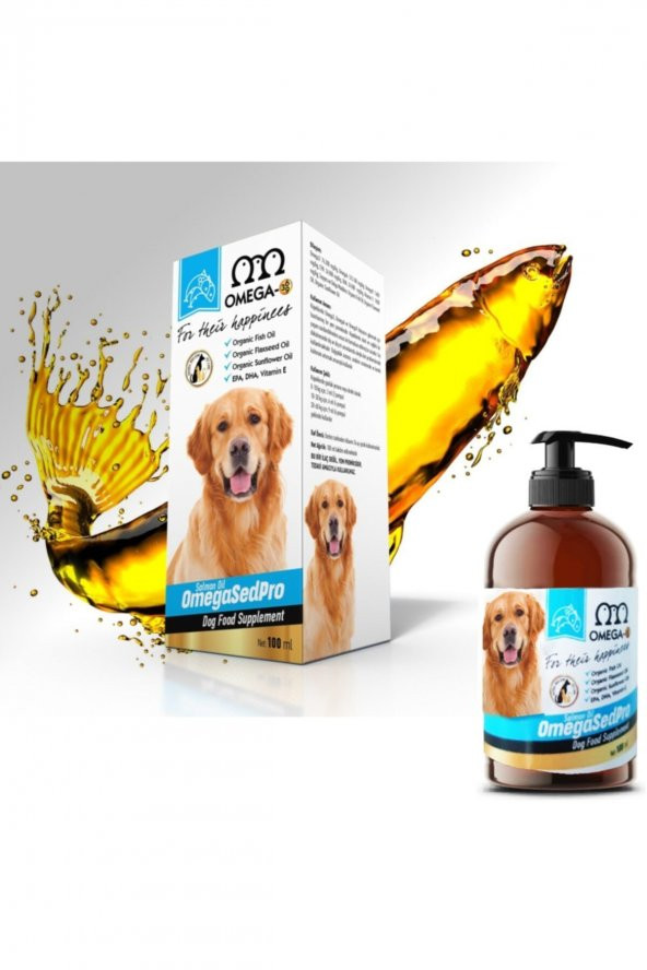 Sedpro Köpek Somon Balık Yağı 100 Ml (3-6-9 /vit E) (her Yaş/ırk)