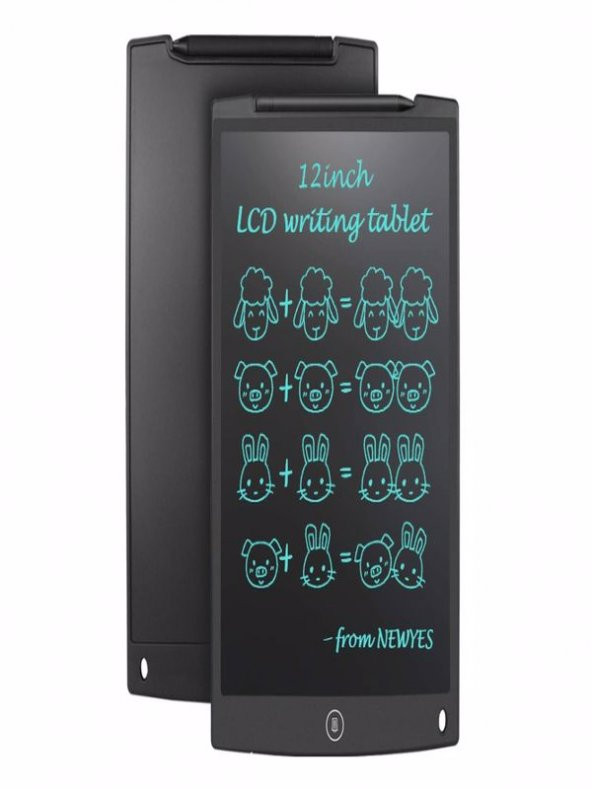 12" Büyük Boy Dijital Yazı Tahtası Grafik Çizim Tableti 12 Inç Lcd Çocuk Tablet
