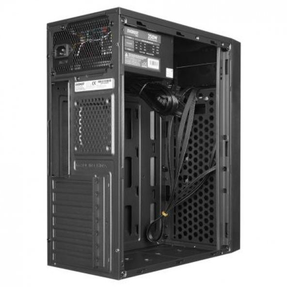 Everest K220 Peak 250W SMD PSU 2*USB2.0+HD Audio Mid-Tower Kompakt Tasarım ATX PC Kasası - 3