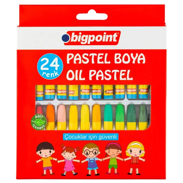 Bigpoint Pastel Boya 24 Renk 6'lı Paket