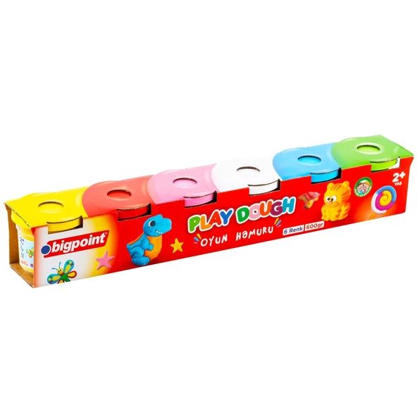 Bigpoint Oyun Hamuru 6'lı Set 600 Gram X 6'lı Paket (36 ADET)