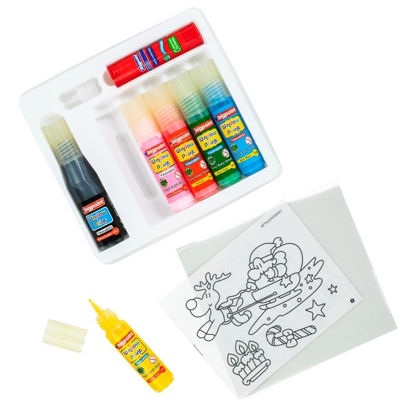 Bigpoint Cam Boyası (Window Paint) 5 Renk x 20 ml X 3 Adet - Resim 2