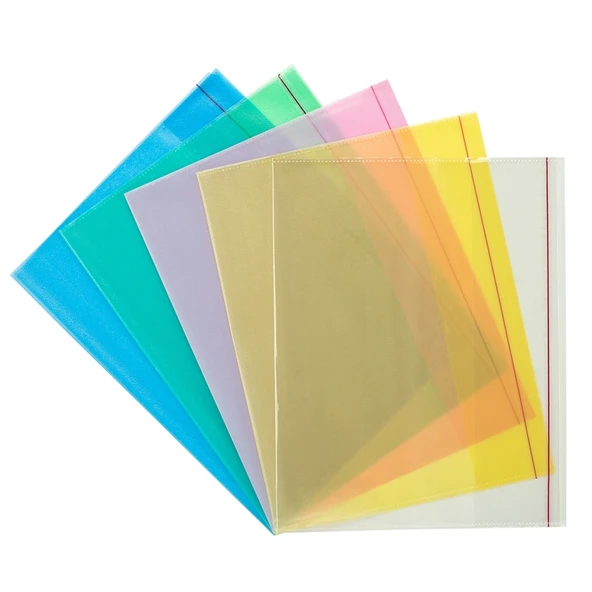 Bigpoint A4 Hazır Defter Kabı 5'li Paket Şeffaf Mavi 20'li Kutu - Resim 2