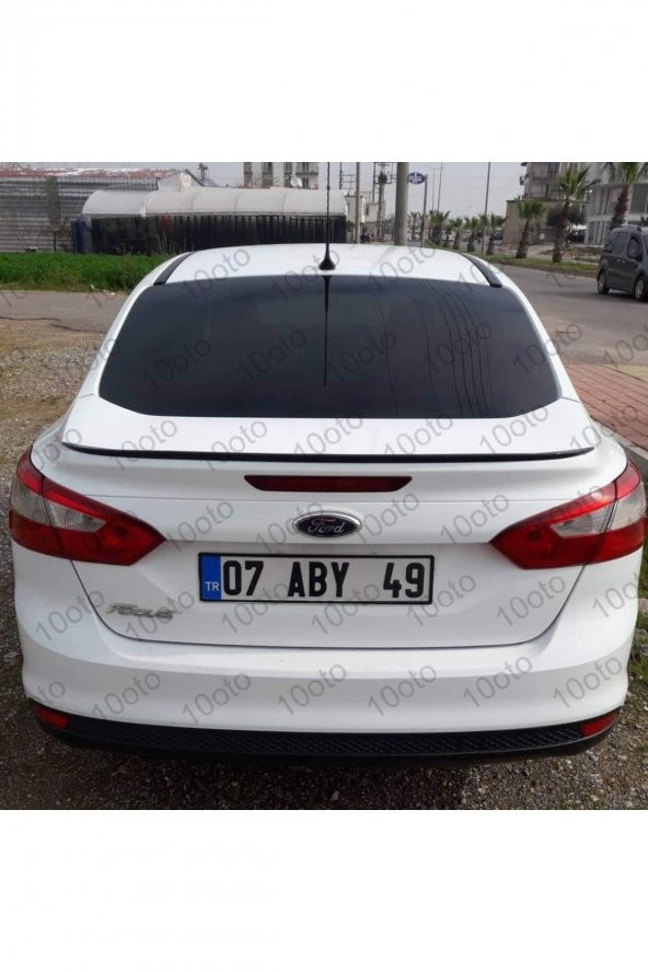 Ford Focus 3 - 3.5 Piano Black Anatomik Üniversal Spoiler Elastik Bagaj Üstü Çıta - 2