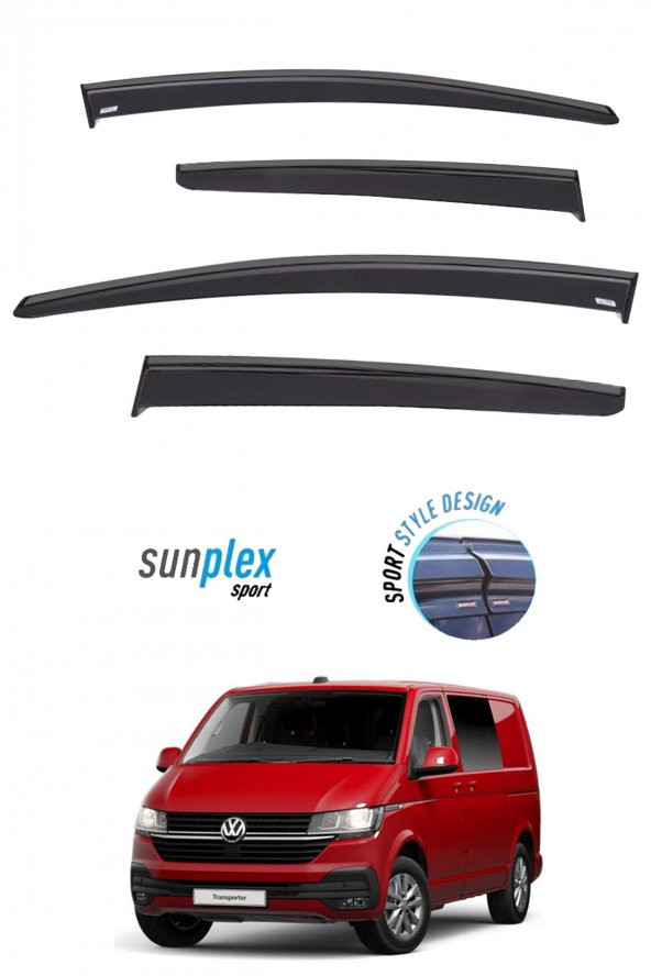 VW TRANSPORTER T6-T7 Araca Özel Cam Rüzgarlığı Sunplex Marka Mugen 4Lü