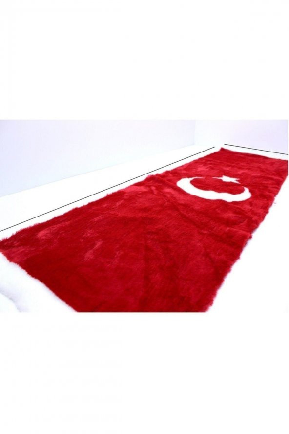 Peluş Türk Bayrağı Torpido Halısı