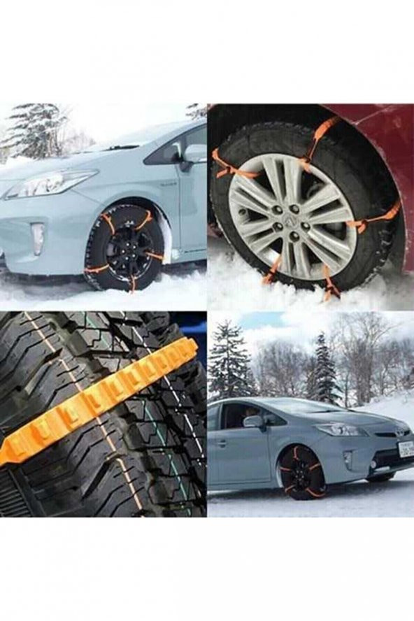 PLASTİK KAR ZİNCİRİ KAR KELEPÇESİ 8 ADET YEŞİL RENK - 2