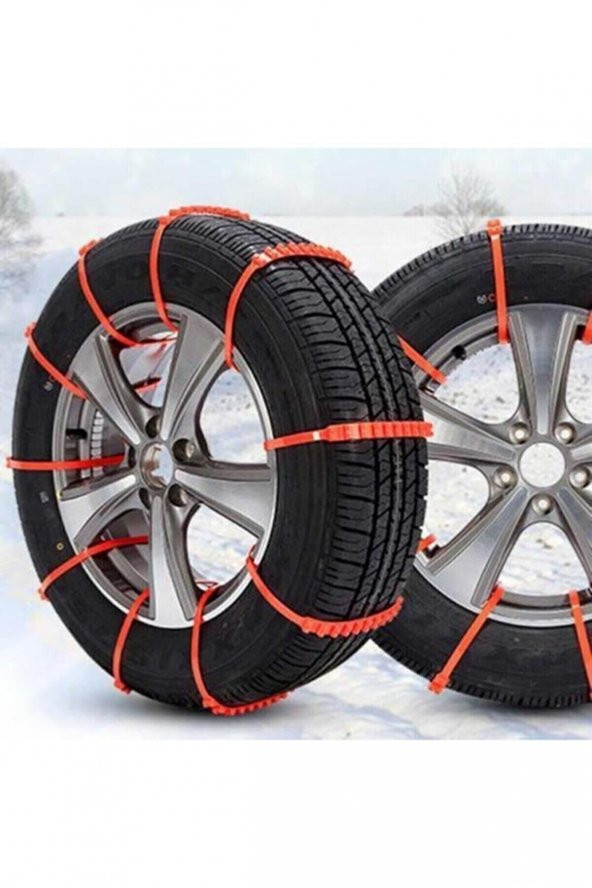 PLASTİK KAR ZİNCİRİ KAR KELEPÇESİ 8 ADET YEŞİL RENK - 3