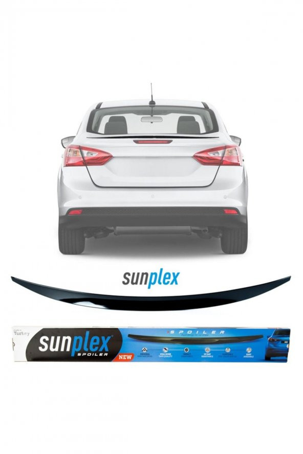 FORD FOCUS 3 Orjinal Bagaj Üstü Spoiler Piano Black Sunplex