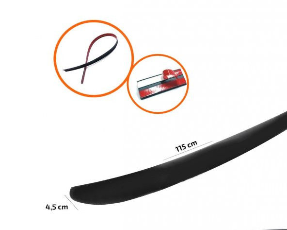 HONDA CİVİC FB7 Bagaj Üstü Spoiler Piano Black
