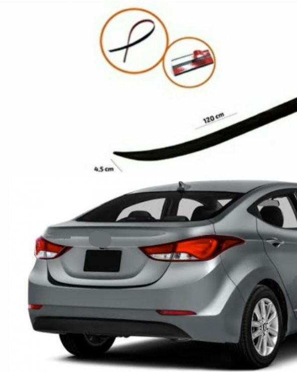 HYUNDAİ ELANTRA Bagaj Üstü Spoiler Piano Black