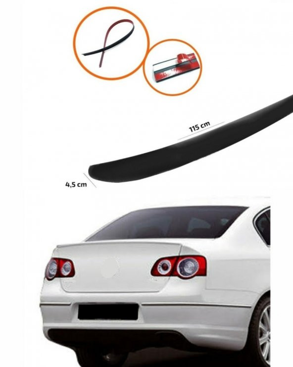 VW PASSAT B6 Bagaj Üstü Spoiler Piano Black