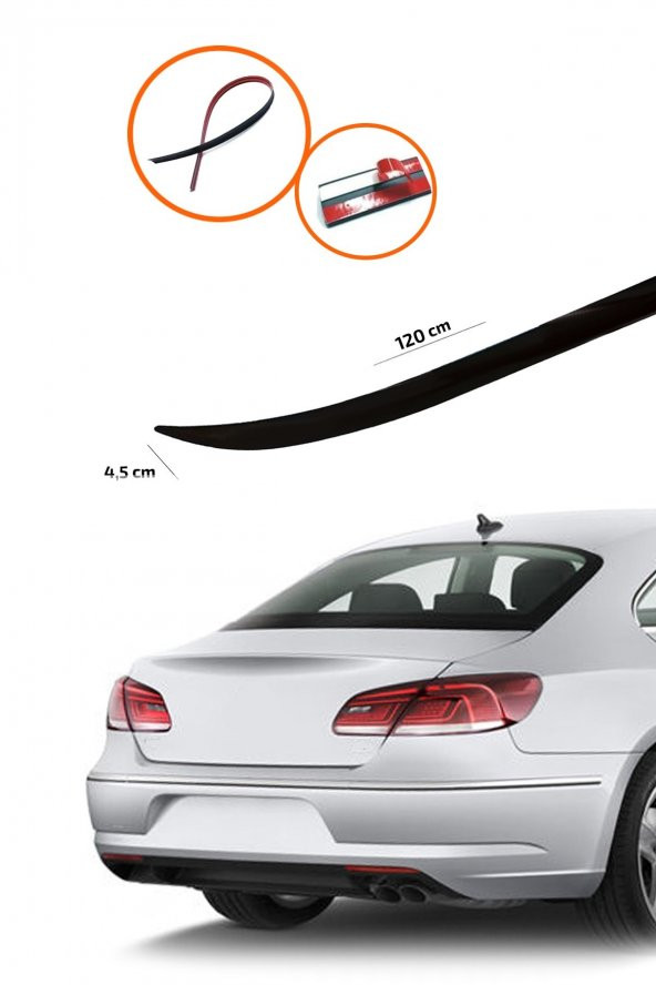 VW PASSAT CC Bagaj Üstü Spoiler Piano Black