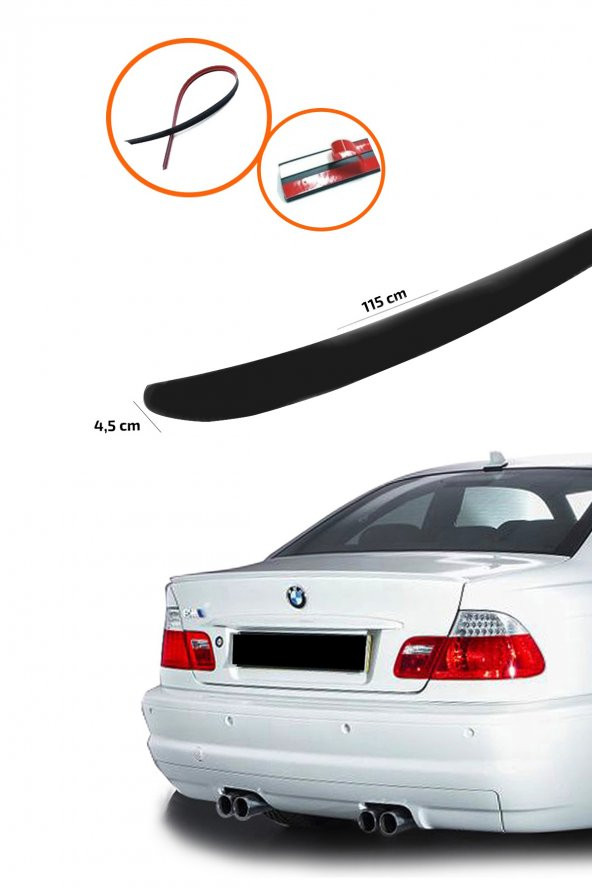 BMW E 46 Bagaj Üstü Spoiler Piano Black