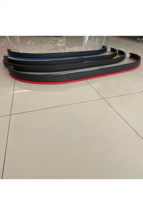 Universal Opel Astra H Lip Ön Tampon Eki Kırılmaz Ön Lip 4 Parça Beyaz