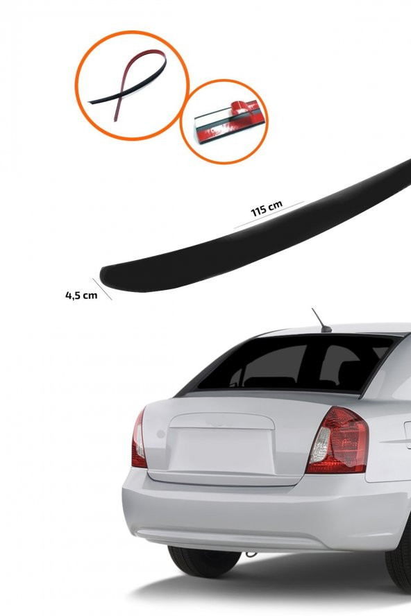 HYUNDAİ ACCENT ERA Bagaj Üstü Spoiler Piano Black