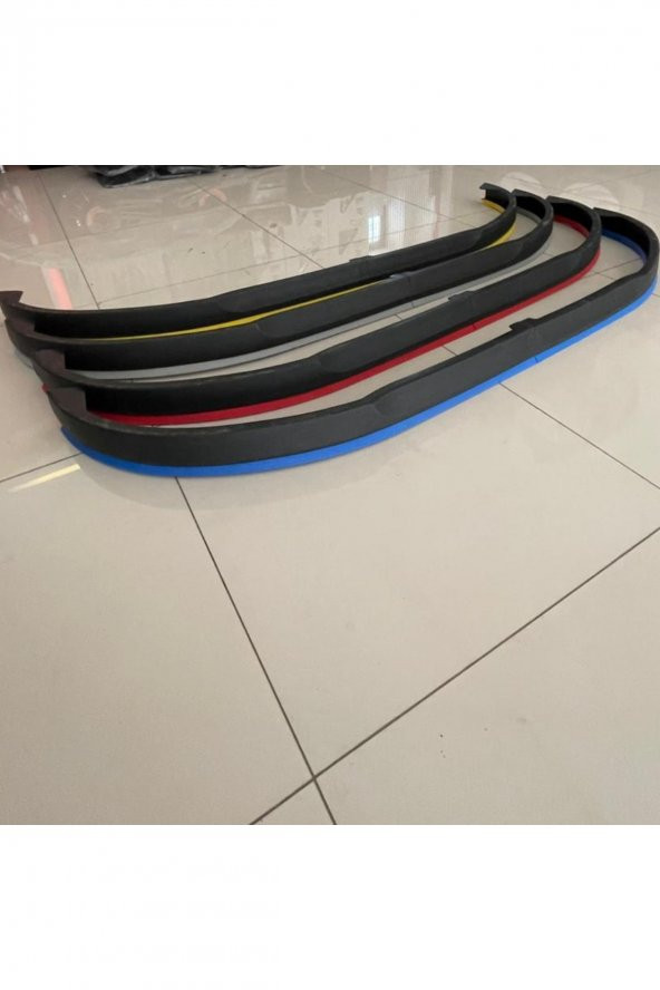 Universal Opel Astra H Lip Ön Tampon Eki Kırılmaz Ön Lip 4 Parça Beyaz - 2