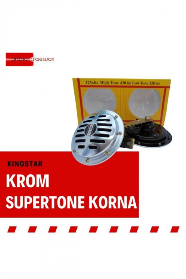 Kıngstar Supertone Hella Tipi Krom Korna, 12v - 2